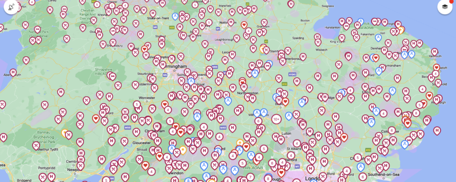 Large map view of Helipaddy in MacOS